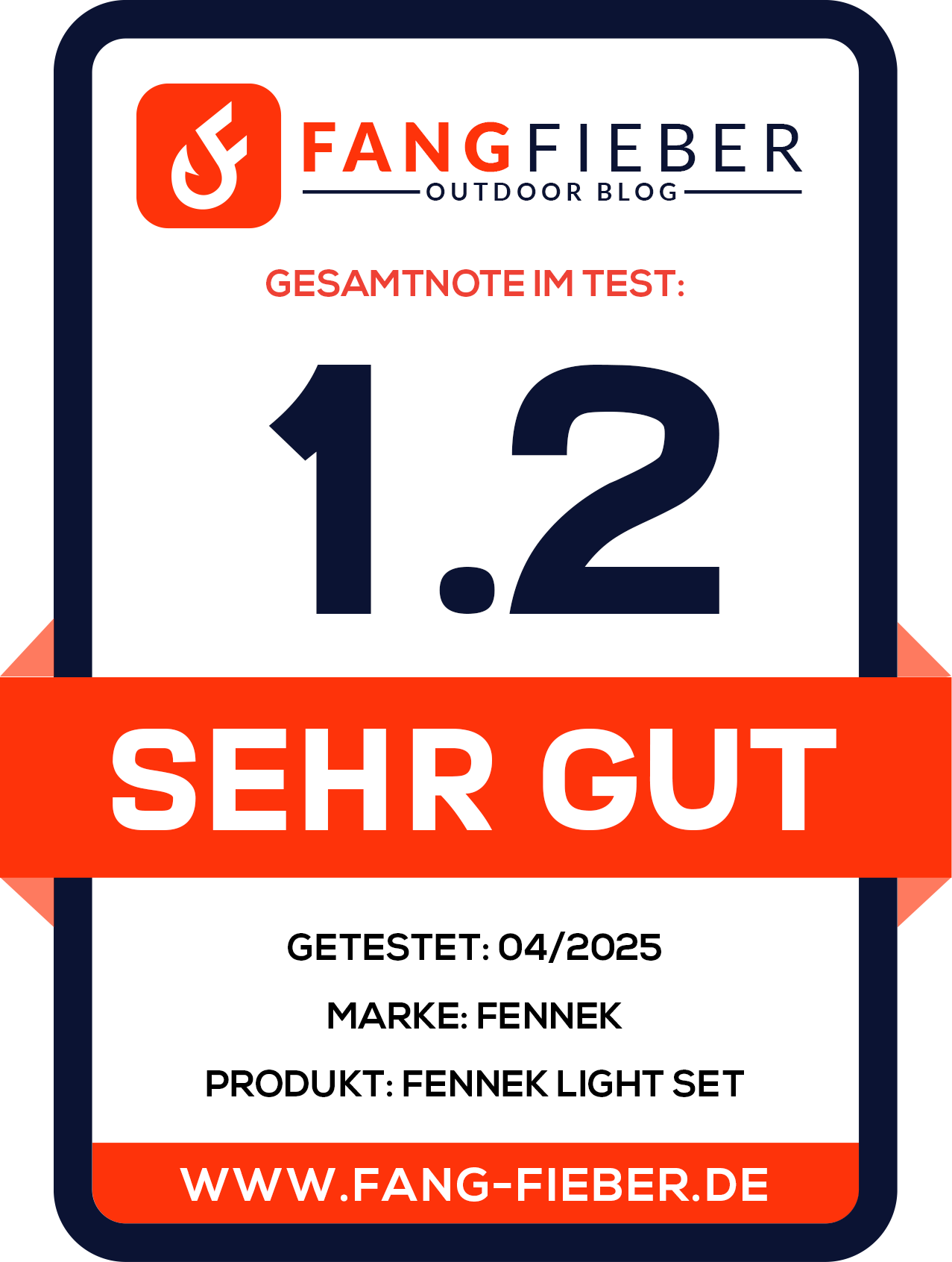 Fang-Fieber Badge Test Fennek Light Set 4-25