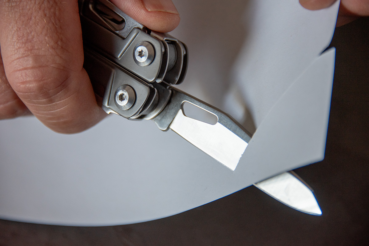 Rocktol-Messer-Schaerfe-Test